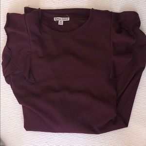 Maroon Moral Fiber dress